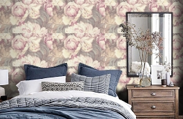 Обои 9017-01 фото в интерьере спальни превью