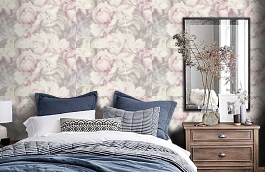 Обои 9017-11 фото в интерьере спальни превью