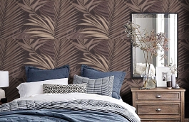 Обои 9019-12 фото в интерьере спальни превью