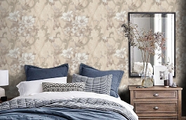 Обои 9023-02 фото в интерьере спальни превью