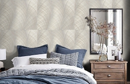 Обои 9033-11 фото в интерьере спальни превью