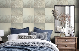 Обои 9039-04 фото в интерьере спальни превью