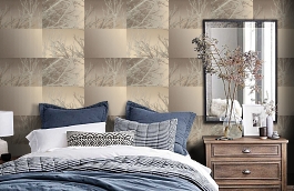 Обои 9039-12 фото в интерьере спальни превью