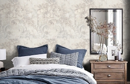 Обои 9044-01 фото в интерьере спальни превью