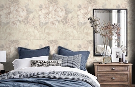 Обои 9044-21 фото в интерьере спальни превью