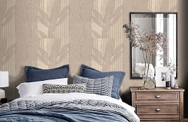 Обои 9046-12 фото в интерьере спальни превью