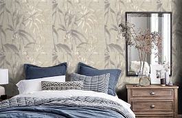 Обои 9078-10 фото в интерьере спальни превью