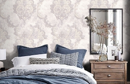 Обои 9087-11 фото в интерьере спальни превью