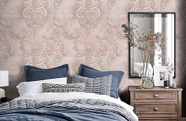 Обои 9087-18 фото в интерьере спальни превью