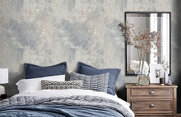 Обои 9164-11 фото в интерьере спальни превью