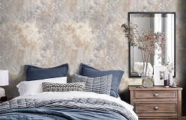 Обои 9164-24 фото в интерьере спальни превью