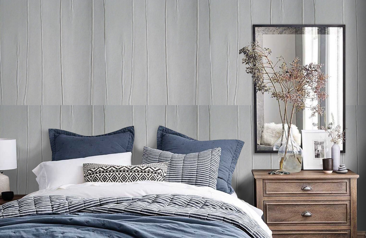 Обои 9719 фото в интерьере спальни