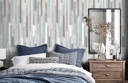 Обои 02551-62 фото в интерьере спальни превью