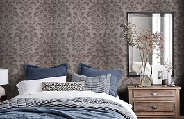 Обои 02574-12 фото в интерьере спальни превью