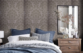 Обои 02574-32 фото в интерьере спальни превью