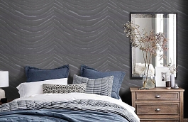 Обои 10278-04 фото в интерьере спальни превью