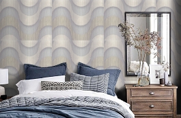 Обои 8022-03 фото в интерьере спальни превью
