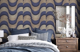 Обои 8022-21 фото в интерьере спальни превью