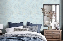 Обои 8033-05 фото в интерьере спальни превью