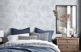 Обои 8033-11 фото в интерьере спальни превью