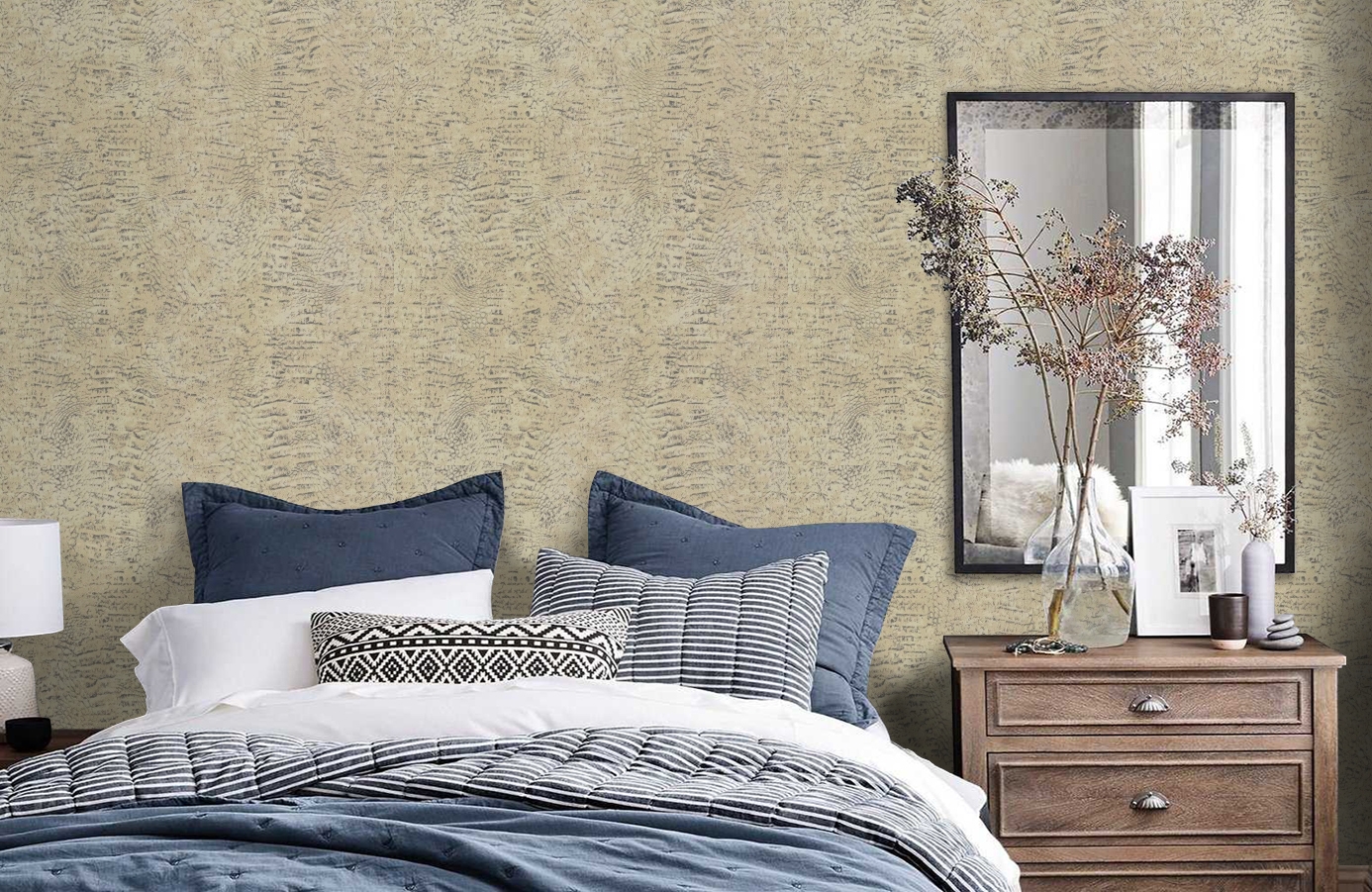 Обои 18087 фото в интерьере спальни