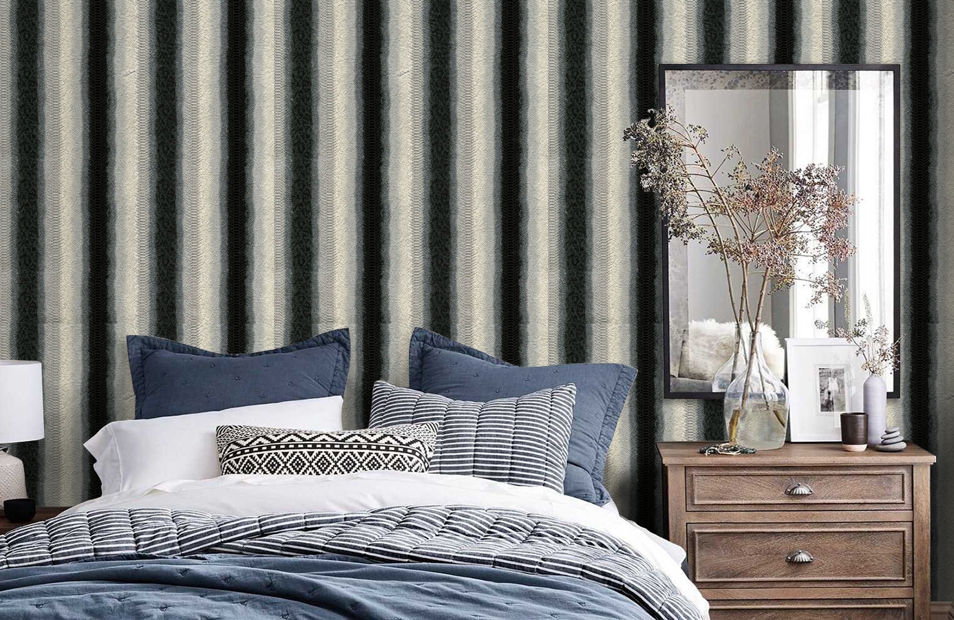 Обои 18094 фото в интерьере спальни