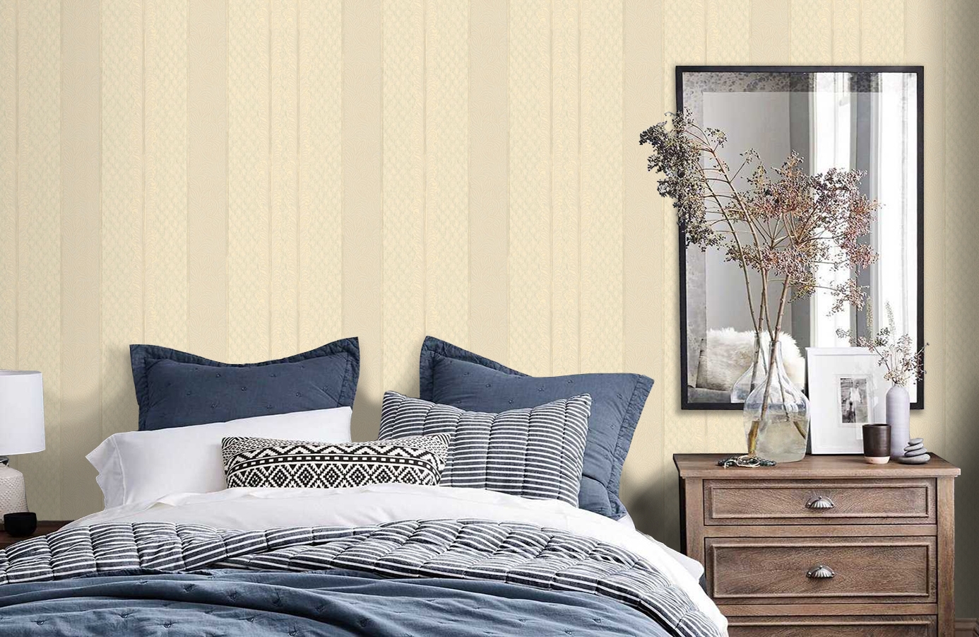 Обои 18290 фото в интерьере спальни