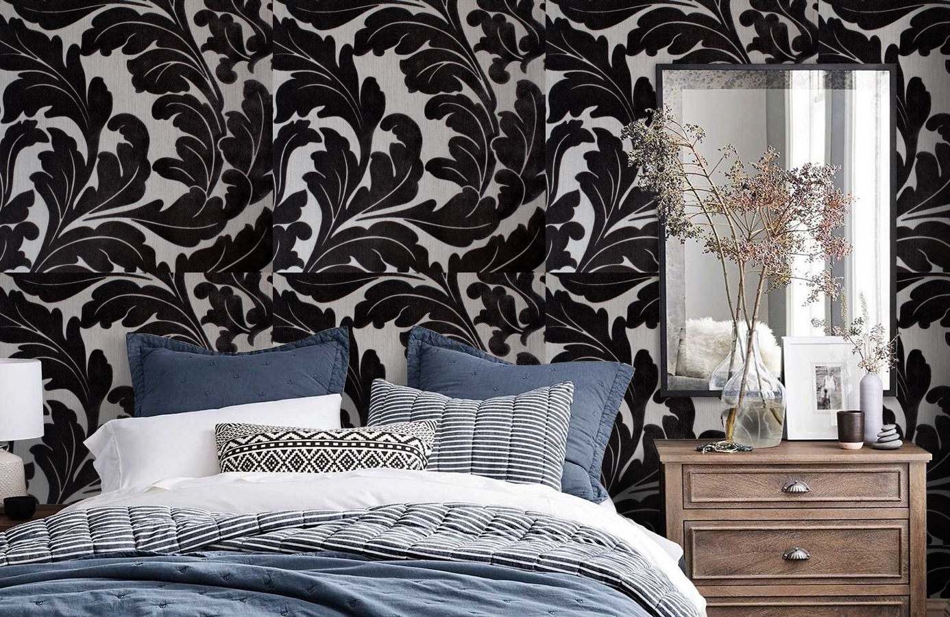 Обои 195004 фото в интерьере спальни Обои 195004 фото в интерьере спальни