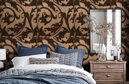 Обои 195011 фото в интерьере спальни превью