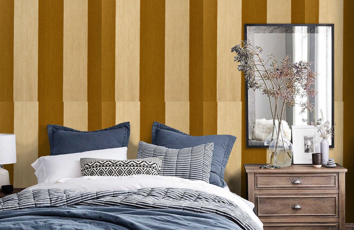 Обои 195015 фото в интерьере спальни