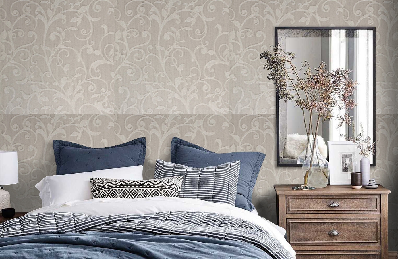 Обои 195024 фото в интерьере спальни