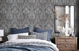Обои CD70101 фото в интерьере спальни превью
