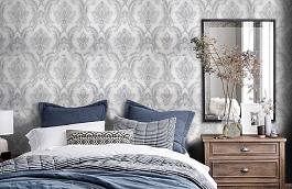 Обои HL030701 фото в интерьере спальни превью