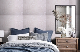 Обои HL031002 фото в интерьере спальни превью