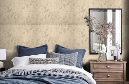 Обои HL0802 фото в интерьере спальни превью