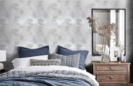 Обои HL1405 фото в интерьере спальни превью