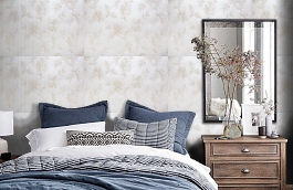 Обои HL1903 фото в интерьере спальни превью