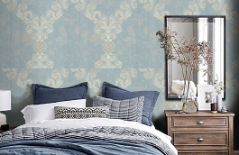 Обои MI10116 фото в интерьере спальни превью