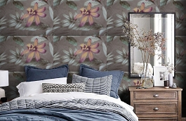 Обои PS20005 фото в интерьере спальни превью