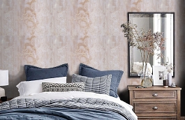 Обои PS60001 фото в интерьере спальни превью