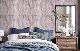 Обои PS66003 фото в интерьере спальни превью