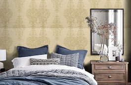 Обои 890-05 фото в интерьере спальни превью