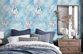 Обои 11700-02 фото в интерьере спальни превью