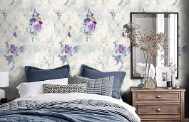 Обои 11700-04 фото в интерьере спальни превью