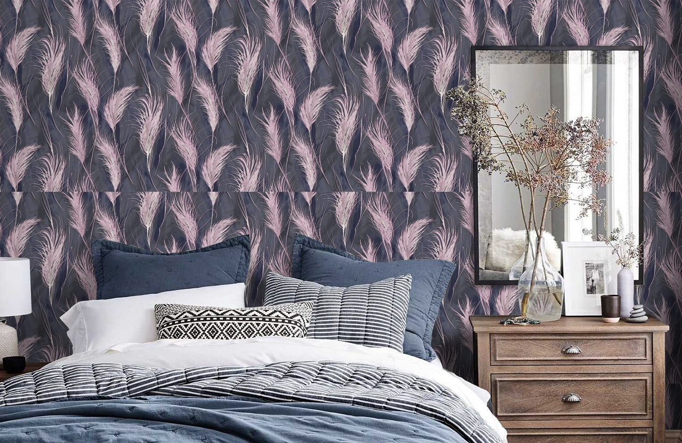 Обои 285559 фото в интерьере спальни