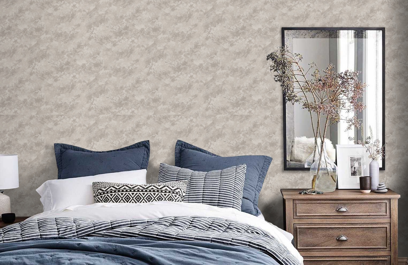 Обои 285628 фото в интерьере спальни