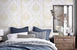 Обои 71002-1 фото в интерьере спальни превью