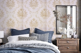 Обои 71002-3 фото в интерьере спальни превью