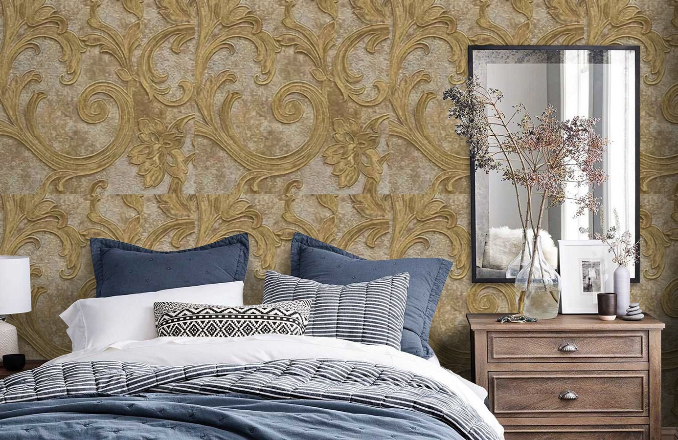 Обои 81217 фото в интерьере спальни Обои 81217 фото в интерьере спальни