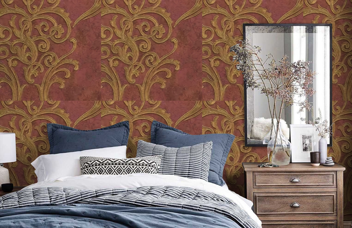 Обои 81232 фото в интерьере спальни